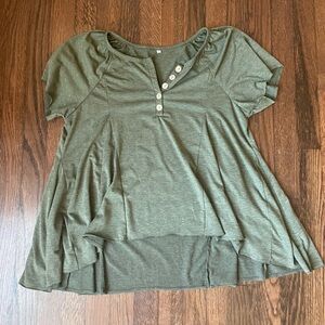 Amazon oversized green top